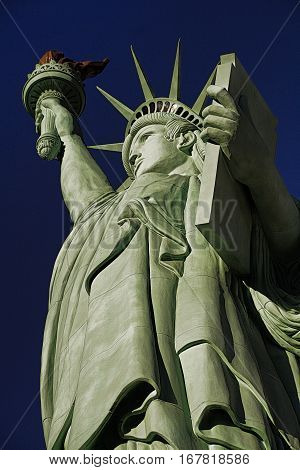 The Statue of Liberty is a colossal copper statue designed by Auguste Bartholdi a French sculptor was built by Gustave Eiffel