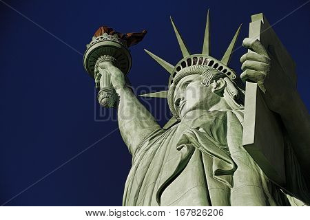 The Statue of Liberty is a colossal copper statue designed by Auguste Bartholdi a French sculptor was built by Gustave Eiffel
