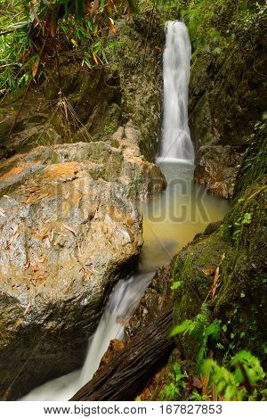 Beautiful nature of Bangpae waterfall at Phuket province Thailand.
