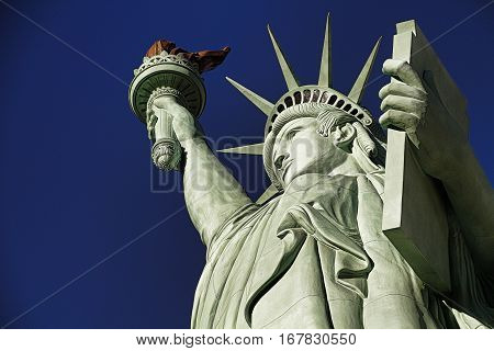The Statue of Liberty is a colossal copper statue designed by Auguste Bartholdi a French sculptor was built by Gustave Eiffel