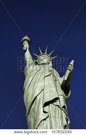 The Statue of Liberty is a colossal copper statue designed by Auguste Bartholdi a French sculptor was built by Gustave Eiffel