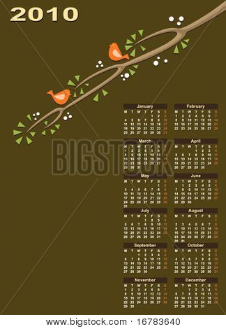 ปฏิทิน 2010 พื้นที่คัดลอก