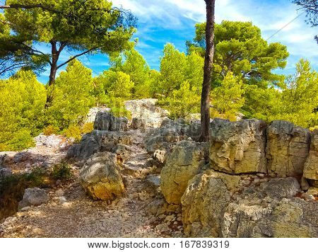 Calanque Between Marseille And Cassis, Provence, France