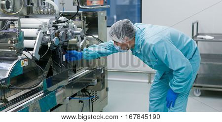 Scientist Work With Machine