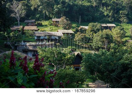 Mountain villa in Thailand / For cold climate