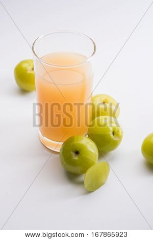 Ayurvedic Amla or Indian Gooseberry Juice, healthy diet