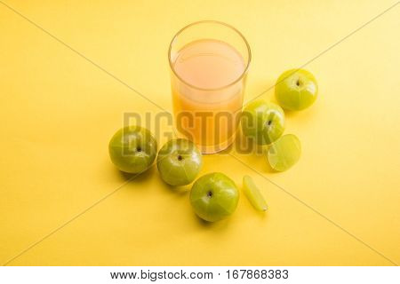 Ayurvedic Amla or Indian Gooseberry Juice, healthy diet