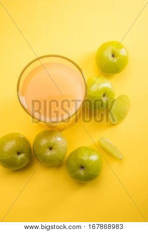 Ayurvedic Amla or Indian Gooseberry Juice, healthy diet