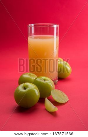 Ayurvedic Amla or Indian Gooseberry Juice, healthy diet