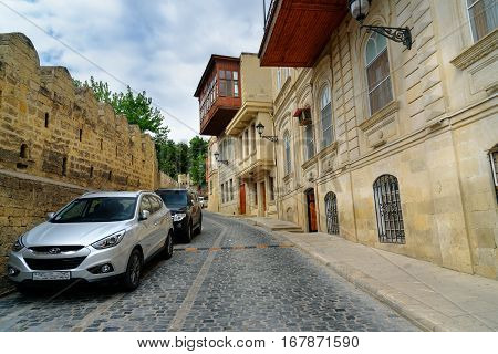 Kicik Gala Street In Old City, Icheri Sheher. Baku