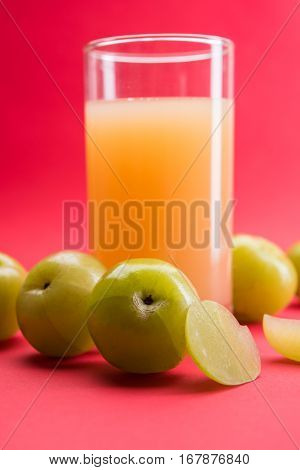 Ayurvedic Amla or Indian Gooseberry Juice, healthy diet