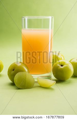 Ayurvedic Amla or Indian Gooseberry Juice, healthy diet