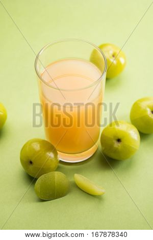 Ayurvedic Amla or Indian Gooseberry Juice, healthy diet