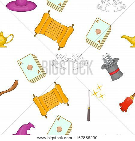 Witchery pattern. Cartoon illustration of witchery vector pattern for web