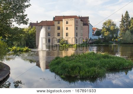 Schuierer Mill, Schuierer Mühle, an old Mill in Schwandorf in Bavaria, next to the river Naab