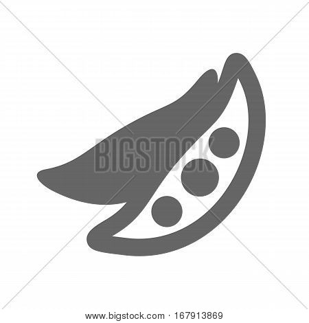Pea outline icon. Vegetable vector illustration eps 10