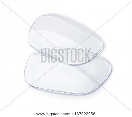 Eyeglasses lenses isolated on white