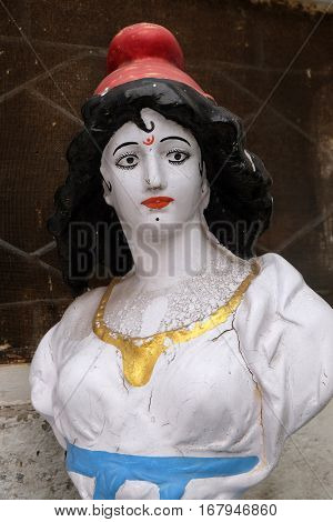 KOLKATA, INDIA - FEBRUARY 09: Jain Temple (also called Parshwanath Temple) is a Jain temple at Badridas Temple Street is a major tourist attraction in Kolkata, West Bengal, India on February 09, 2016.