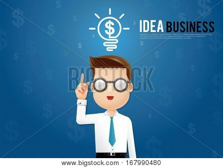 Business man background business idea vector eps10