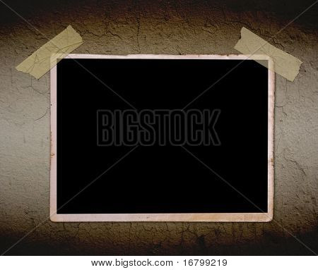 altes Photo an Wand