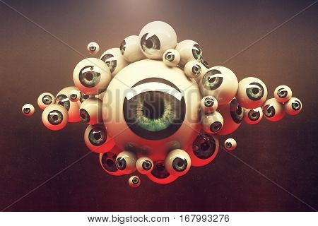 Collection Of Green Eyeballs