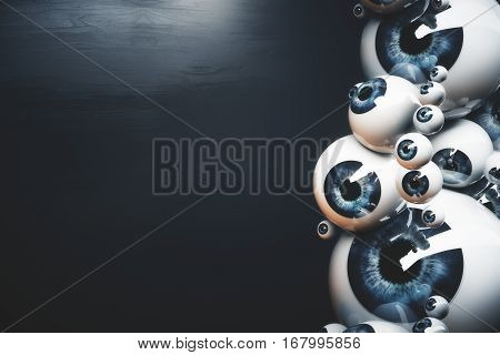 Blue Eyeballs With Copyspace