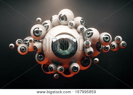 Collection Of Blue Eyeballs