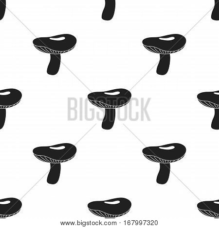 Russula icon in black style isolated on white background. Mushroom pattern vector illustration.
