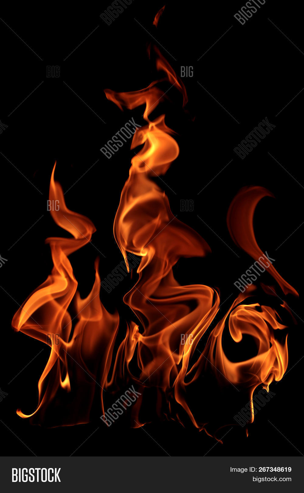 Fire Burning Red Image & Photo (Free Trial) Bigstock