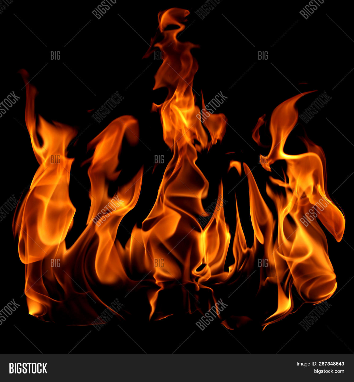 Fire Burning Red Image & Photo (Free Trial) Bigstock