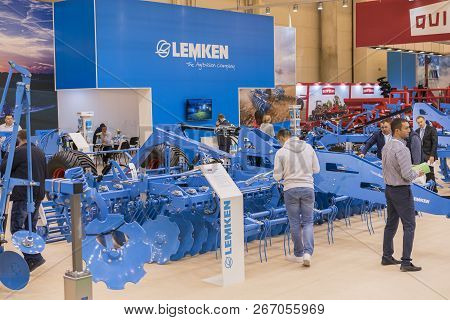 Ukraine, Kiev, Ukraine 09.09.2018 Exhibition Of Agricultural Machinery And Equipment Agroshow. New M