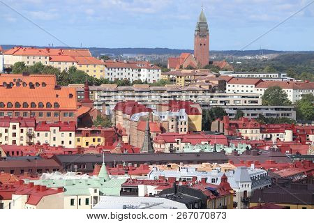 Gothenburg, Sweden - Urban Cityscape With Olivedal And Masthugget Districts.