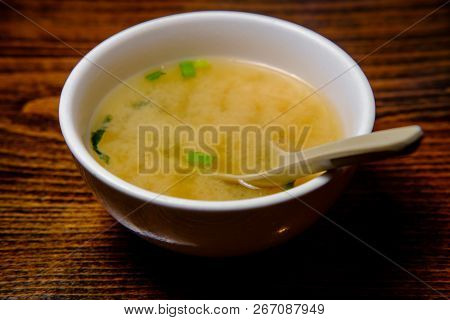 Japanese Miso Soup Bowl With Authentic Duck Spoon
