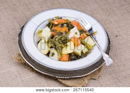 Traditional Delicious Turkish Foods; Celery With Olive Oil