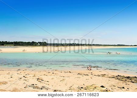 Letty Beach And La Mer Blanche « White Sea » - Preserved Natural Lagoon Between Benodet Et Mousterli