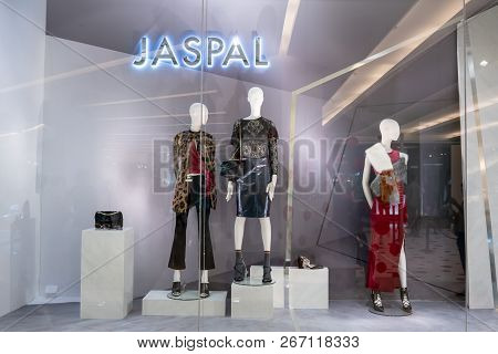 Jaspal Shop At Siam Paragon, Bangkok, Thailand, Oct 19, 2018 : Fashionable Clothing And Accessories 