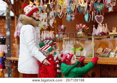 Kids Wearing Colorful Rainbow Socks. Children Footwear Collection. Variety Of Knitted Knee High Sock