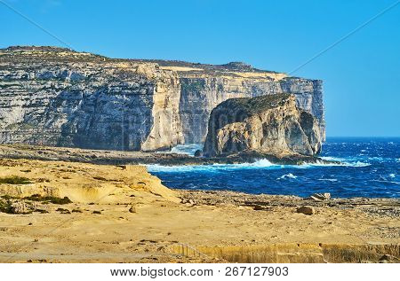 The Coastline Of Gozo, Malta