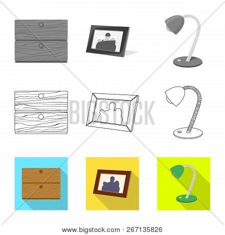 Vector Illustration Of Dreams And Night Sign. Collection Of Dreams And Bedroom Stock Vector Illustra