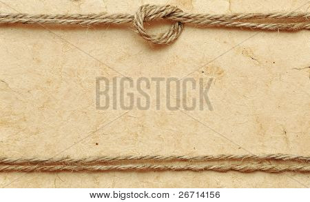 old paper with rope border