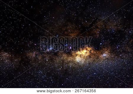Stars And Galaxy Outer Space Sky Night Universe Black Starry Background Of Starfield