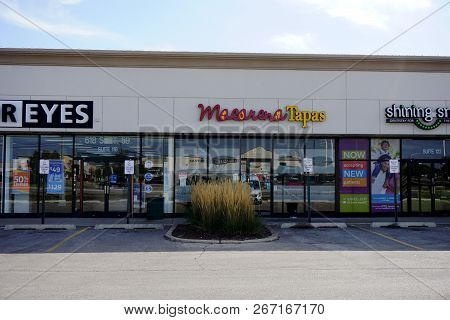 Naperville, Illinois / United States - October 5, 2017: One May Eat Spanish Food At The Macarena Tap