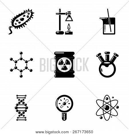 Microanalysis Icons Set. Simple Set Of 9 Microanalysis Vector Icons For Web Isolated On White Backgr