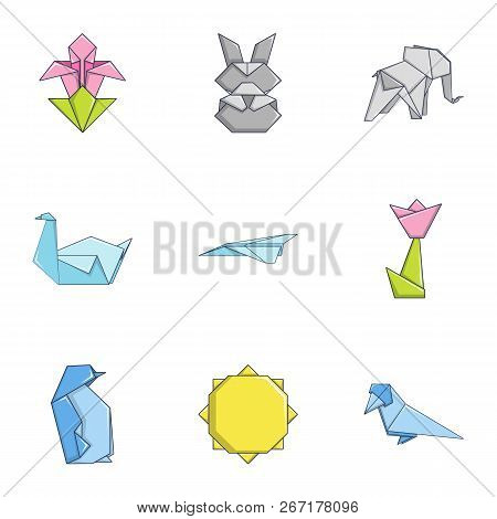 Contour Icons Set. Cartoon Set Of 9 Contour Vector Icons For Web Isolated On White Background