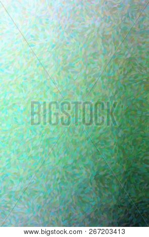 Illustration Of Green Impressionist Pointlilism Vertical Background Digitally Generated.
