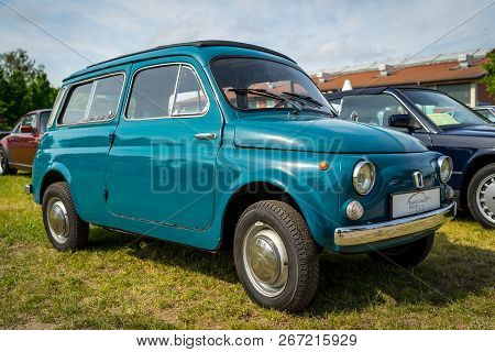 Paaren Im Glien, Germany - May 19, 2018: Supermini Autobianchi Giardiniera (based On The Fiat 500 Gi