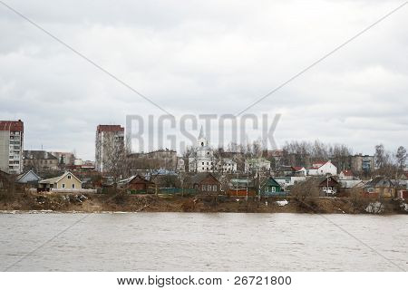 Blick auf den Fluss DÃ¼na und der Stadt Polozk