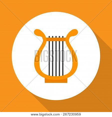 Philharmonic Icon Flat Symbol. Premium Quality Isolated Sonata Element In Trendy Style.