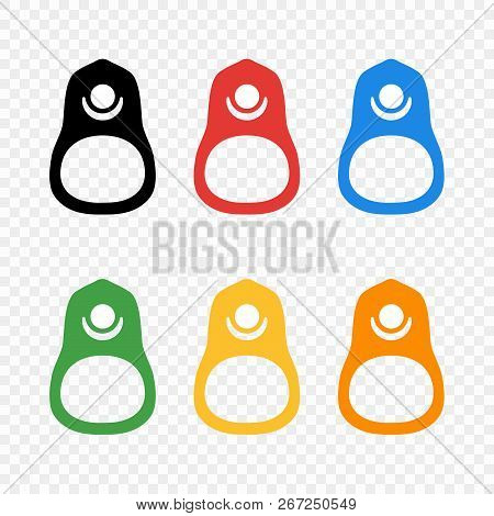 The Colored Ring Of The Can To Open Of Food. Element Aluminum Cans. Vector Illustration On Transpare