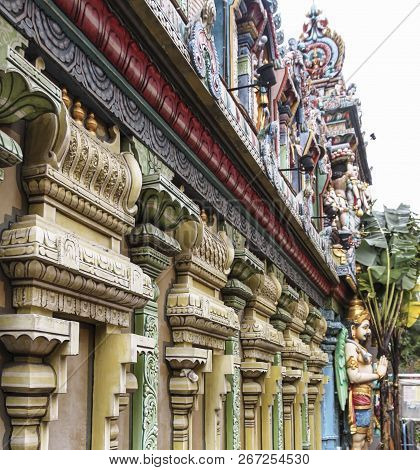 Facade Of Sri Krishnan Temple At Waterloo Street, Singapore